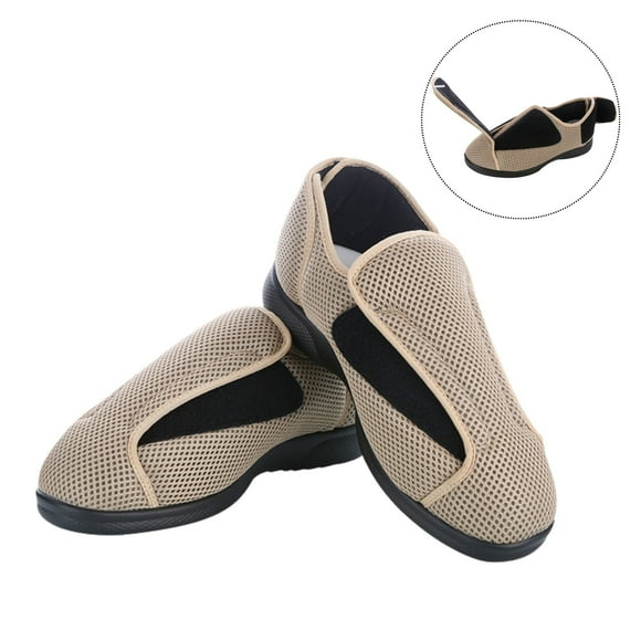Zapatos para Diabéticos para Hombre y Mujeres, Zapatos para Caminar Ajustables Extra Anchos, Zapatillas para Caminar para Personas Mayores, Pies Hinchados