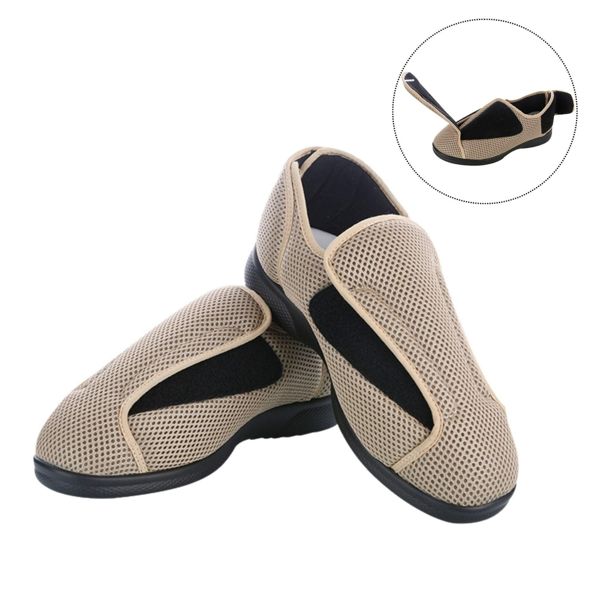 Diabetic Shoes for Men and Women Extra Wide Adjustable Walking Shoes Walking Sneakers for Elderly Swollen Feet