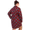 thumbnail image 4 of Angelina Women's Flannel Button Down Sleep Shirt Dress Pajama (1-Pack), 4 of 4