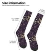 thumbnail image 2 of Naloa Dice Thigh High Socks Extra Long Stretchy Sock Women Over Knee High Opaque Stocking Daily Wear, 2 of 6