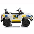 thumbnail image 3 of 24V Ride on Toys with 2 Seaters, 400W Motor Electric Power Ride on Truck Car with Remote Control for Big Kids, LED Lights, 3 Speeds, Storage, Bluetooth Music, White, 3 of 7