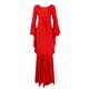 thumbnail image 2 of Womens Halloween Costumes 2024 Cosplay Gothic Dresses Ladies Sexy Retro Halloween Gothic Strap Bag Hip Gothic Trumpet Sleeve Lace V Neck Mermaid Skirt Sexy Dress, 2 of 5