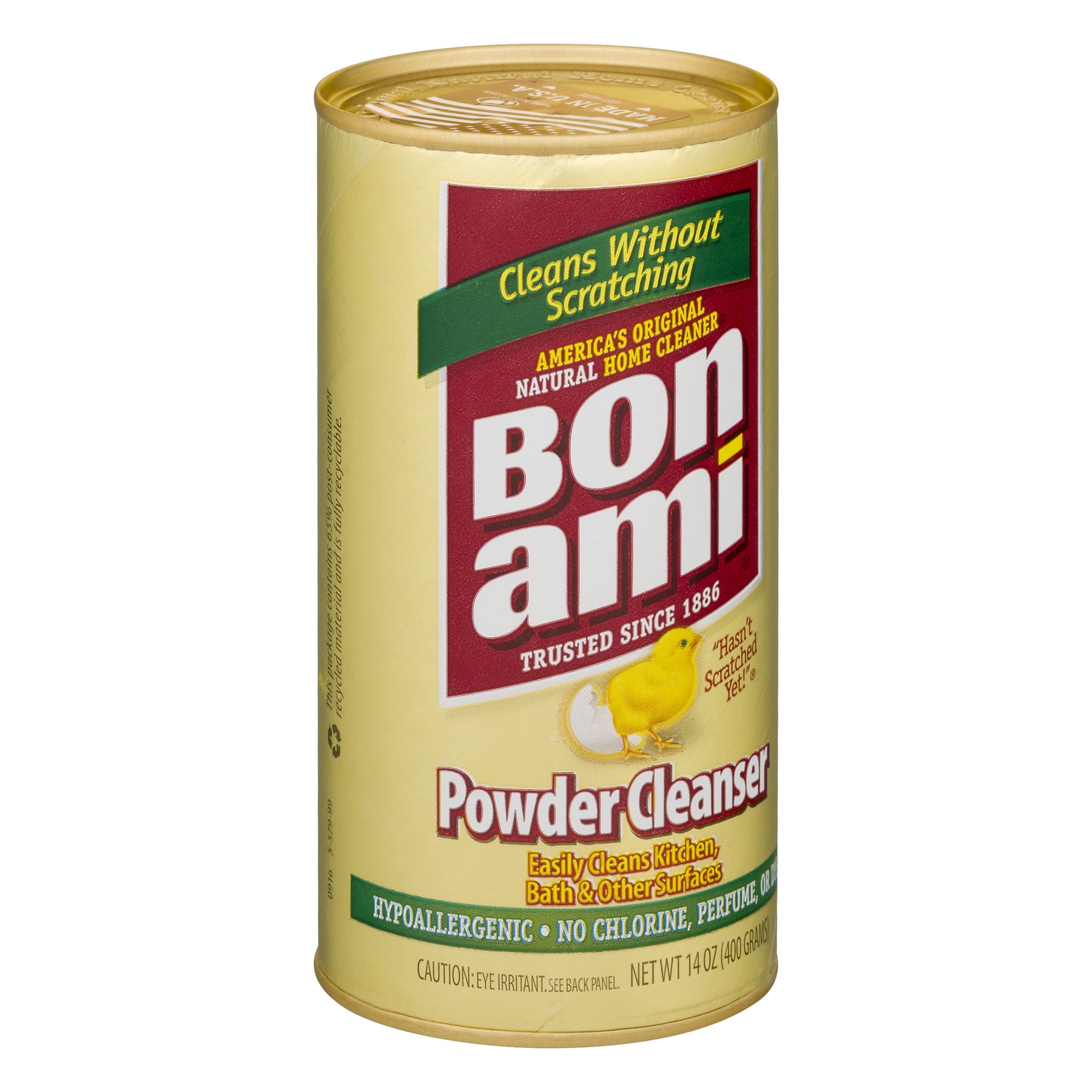 Bon Ami Natural Powder Cleanser for Kitchen, Bath, and