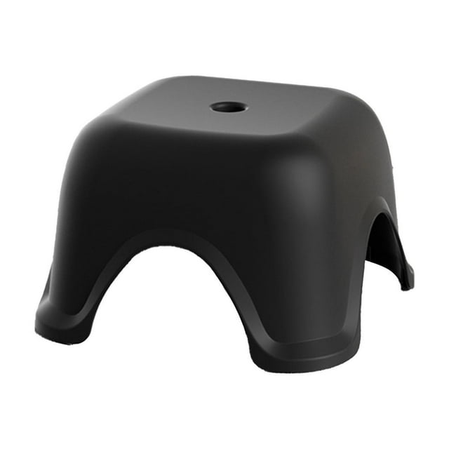Stepping Stool For Adults With Nonslip Base 9.45 in x 9.45 in x 5.91 in Plastic Bathroom Shower Living Room Stool