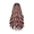 thumbnail image 4 of DOPI Medium Length Curly Hair Dyed Wave Female Wig, Natural Wave Wig Synthetic Heat, 4 of 5