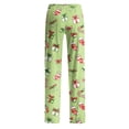 thumbnail image 4 of Women Christmas Pajamas Pants Print Wide Leg Pj Bottoms Cute Funny Lounge Sleepwear, 4 of 5