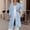 czb# Blue364, variant on Women Long Hooded Knit Cardigan Long Sleev Solid Color Wool Coat Long Length Overcoat Stylish Warm Outerwear With Pockets,Army Green,S