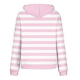 thumbnail image 4 of MaFYtyTPR Casual Hooded Top for Women Ladies's Fashion Long Sleeve Striped Drawstring Pocket Hoodie Sweatshirt Tops, 4 of 5