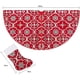 thumbnail image 2 of Christmas Tree Wrap Christmas Tree Wrap With Christmas Stocking Snowflake Christmas Tree Skirt Christmas Party Wrap(Red), 2 of 4