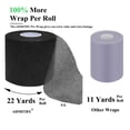 thumbnail image 2 of Cinta Pre Wrap ADMITRY, 3 rollos, 5,5 cm x 20 m, negra, 2 of 8