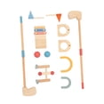 thumbnail image 3 of Juego de 10 piezas de juguetes de golf para niños, palos de golf deportivos con pelotas y hoyos de práctica, juego de golf para el hogar, regalos de, 3 of 9