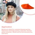 thumbnail image 3 of FNNMNNR Women Beret Korean Style Polyester Artist Hat Autumn Winter Beautiful Caps Breathable Headwear Party Apparel Stylish Clothing, 3 of 6