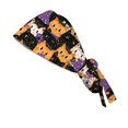 thumbnail image 4 of DORKASM Halloween Scrub Caps Women Caps Working Adjustable Tie Back Hats Purple One Size, 4 of 6
