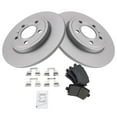 thumbnail image 2 of TRQ Rear Brake Pad & Rotor Kit Brake Pads Brake Rotor Semi-Metallic Premium G-Coated Fits Select 2006-2009 Audi A4 A4 Quattro, 2 of 6