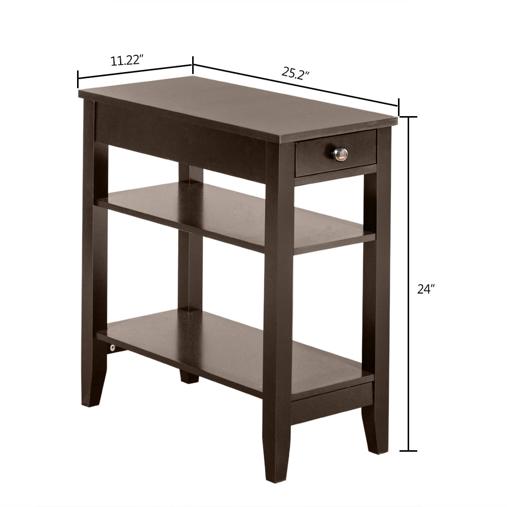 Lowestbest 2-Tier Sofa End Table, Simple Irregular End Table, Narrow Tiered Side Table Lowestbest 2-Tier Sofa End Table, Simple Irregular End Table, Narrow Tiered Side Table