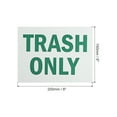 thumbnail image 2 of Unique Bargains Warning Sign 6x8", Aluminum Trash Only Sign Waterproof Rust Free Signs for Indoor Outdoor, 2 of 6