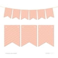 thumbnail image 1 of Peach Hanging Pennant Banner Party Garland Decor, 1 of 3