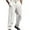 #White, variant on DPTALR Men's Solid Slant Insertion Pocket Button Zipper Business Western Style Trousers,White Big and Tall Men M