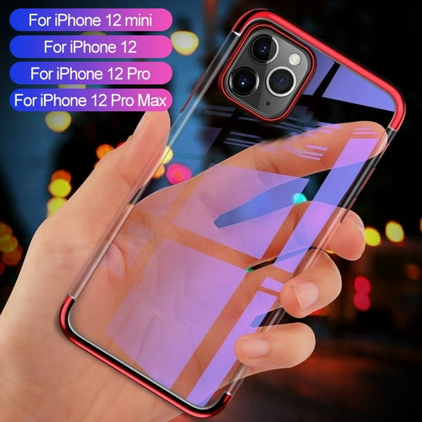 For Iphone 12 Pro Max Case Cover Clear Back Shockproof Tpu Bumper Phone Case 6 7 Inch Blue Walmart Com Walmart Com