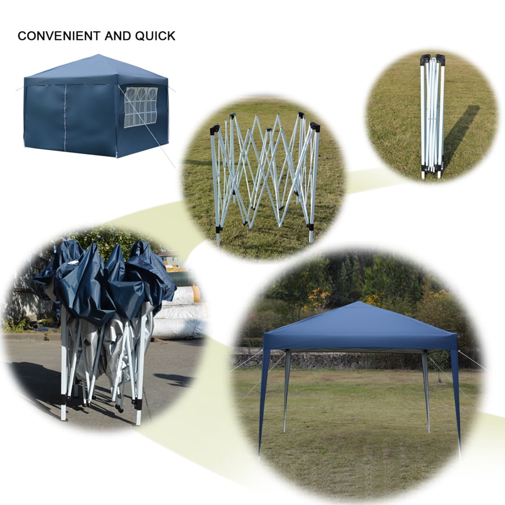 Aimee Lii 120"x120" Canopy Tent Heavy Duty Canopy, Outdoor Tent Canopy for Wedding Party Event Tent, Blue