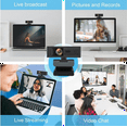 thumbnail image 5 of Full HD Webcam 1080P with Privacy Shutter - Pro Web Camera with Dual Digital Microphone - USB Computer Camera for PC Laptop Desktop Mac Video Calling, Conferencing Skype YouTube, 5 of 6