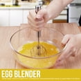 thumbnail image 3 of Khall Semi-automatic Blender,Stainless Steel Kitchen Semi-automatic Rotation Handheld Blender Mixer Beater Cooking Tool,Blender, 3 of 8