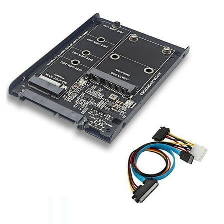 SSD Case Enclosure M2 NGFF&MSATA to SATA3.0 6Gb 2.5In Adapter Riser CardBoard with Socket Support M.2 SATA MSATA