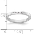 thumbnail image 3 of Sterling Silver Rh Plated White Ice .08Ct. Diamond Ring (Size 7) Made In India qw284-7, 3 of 5