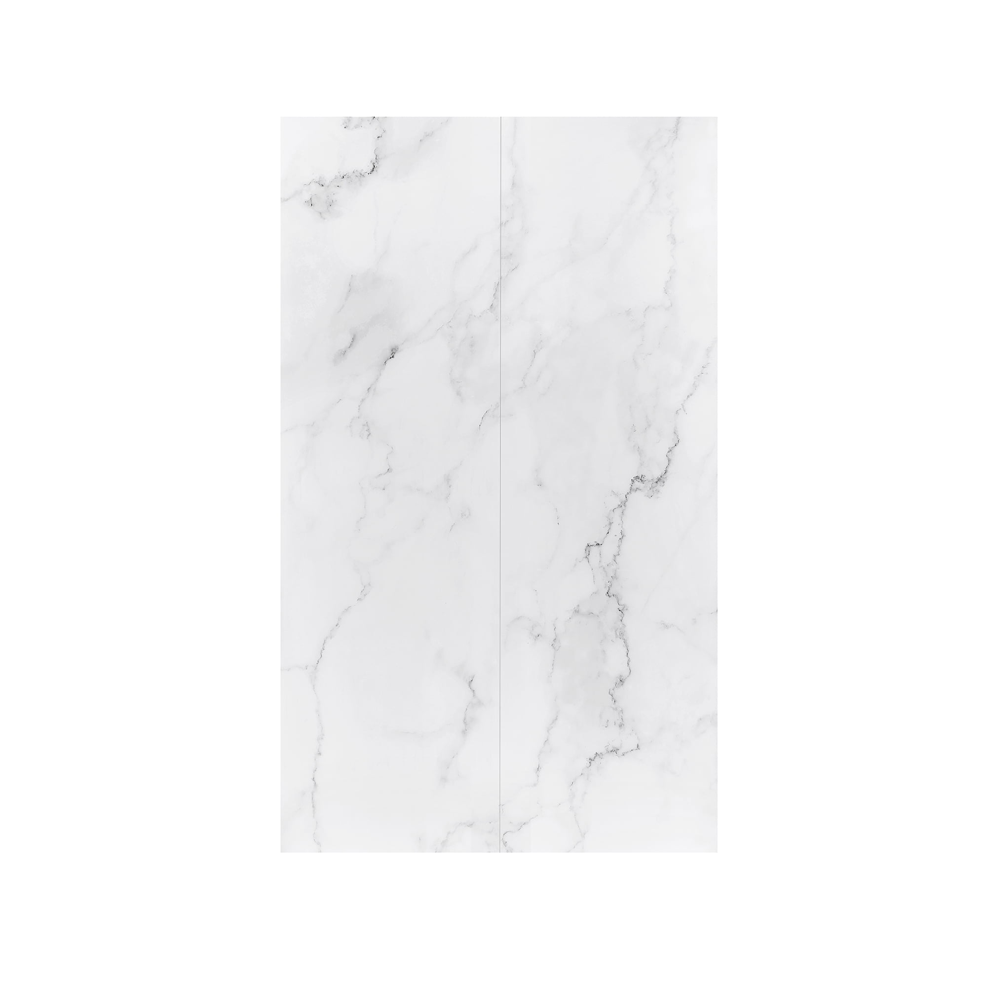 Ove Decors Arroyo 48 in x 80 in 4-Piece Shower Surround Back and Side Wall Panels in Carrara Finish