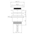 thumbnail image 4 of Desagüe de baño innovador, compatibilidad universal que garantiza una instalación perfecta, latón macizo que garantiza longevidad y estilo, 4 of 5
