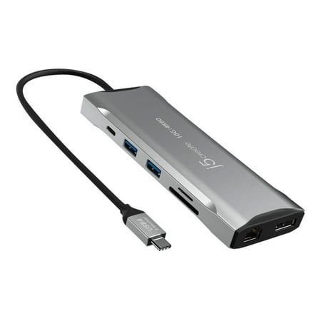 j5create Elite - Mini-dock - USB4 / Thunderbolt 4 - 2 x HDMI, DP - GigE