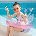 thumbnail image 4 of Flotador inflable para piscina con forma de cisne con purpurina, flotador para piscina con dos cisnes divertidos, flotador para piscina para niños en verano, anillos de piscina para niños, anillos de, 4 of 5