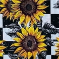 thumbnail image 5 of Pratyus Sunflowers Modern Waterproof Shower Curtain for Country Cottage & Farmhouse Bathroom Decor with Hooks 69x72, 5 of 7