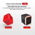 thumbnail image 1 of Universal Travel Adapter Worldwide Multi Plug EU AU US 3 USB Type C charger, 1 of 3