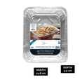 thumbnail image 3 of (4 pack) Mainstays Aluminum Roaster & Baker Pans with Lid, 2 Count 11.75" x 9.38" x 2.31", 3 of 6
