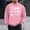Pink(New), variant on PNTUTB Men's Valentine's Day Fashion Print Long Sleeve Classic Crew Neck Pullover Casual Loose Comfort Sweatshirts