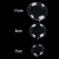 thumbnail image 5 of 10 piezas de bolas planas de plástico transparente de 7 a 11 cm rellenables, adornos navideños transparentes para decoración del hogar, cajas de regalo para dulces de boda, fiestas de Navidad, 5 of 5