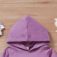 thumbnail image 6 of Baby girl autumn and winter Pullover Hoodie Sweatshirt + Floral casual pants + Bow headband Three Piece Set, 6 of 7