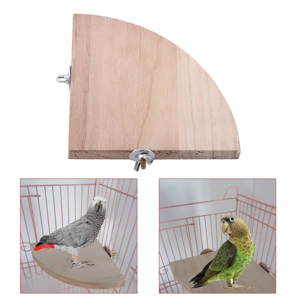 Percha Para Jaula De Pájaros, Soporte De Plataforma De Madera Para Animales Pequeños, Plataforma Para Pájaros Con Forma De Abanico, Juguete Para Pájaros, Soporte Para