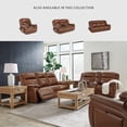 thumbnail image 6 of Signature Design by Ashley Healy Pier Brown Power Reclining Sofa, 6 of 22