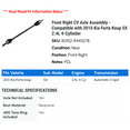 thumbnail image 2 of Front Right CV Axle Assembly - Compatible with 2010 Kia Forte Koup SX 2.4L 4-Cylinder, 2 of 2