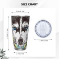 thumbnail image 4 of Salouo Husky With Dreamcatcher Print 20oz Tumbler with Lid,Stainless Steel Vacuum Insulated Tumbler Durable Insulated Coffee Mug Thermal Cup with Splash Proof Sliding Lid-Without Straw, 4 of 8