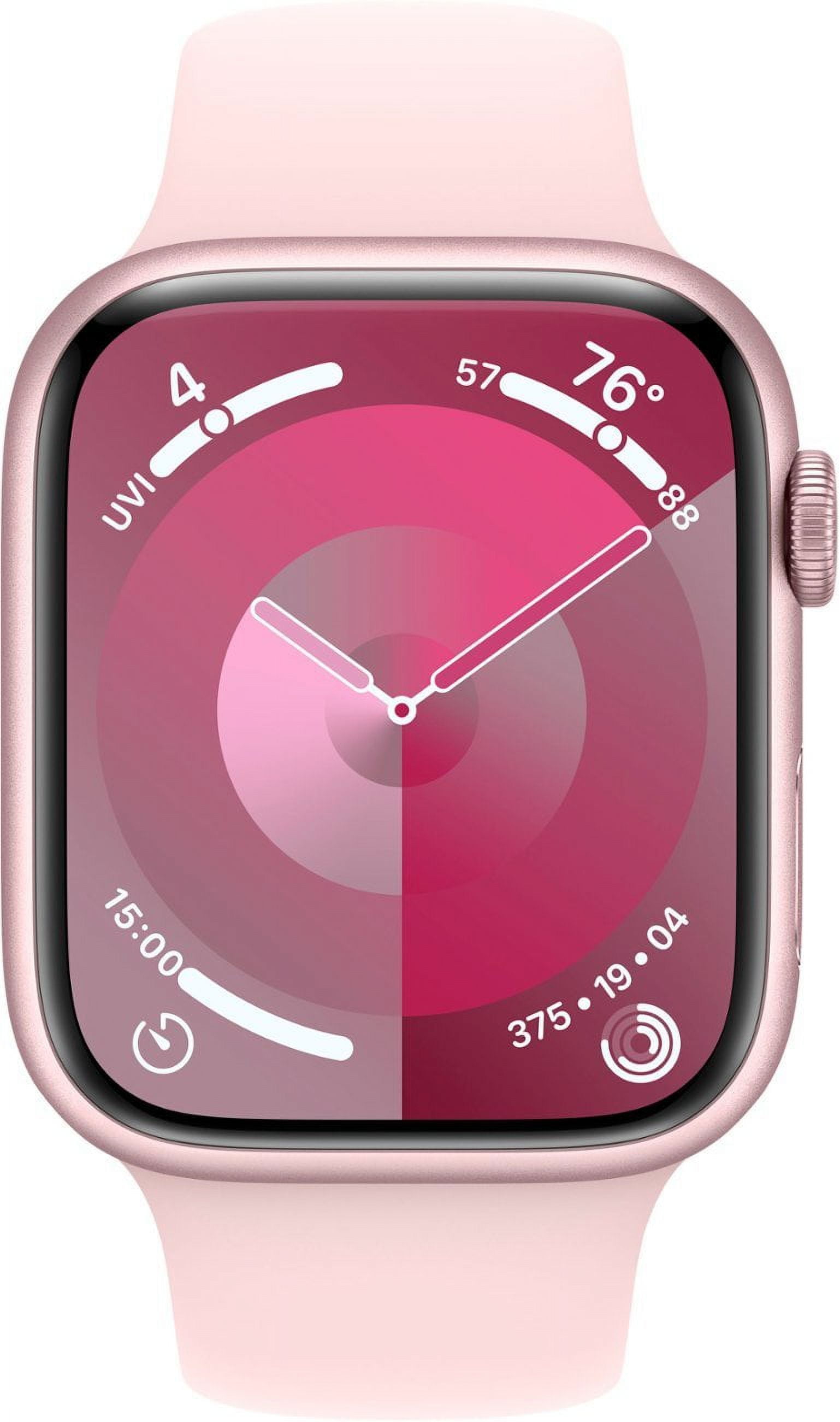 Pre-Owned Apple Watch Series 9 GPS 41mm Pink Aluminum Case with Light Pink Sport Band - M/L (Good)