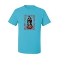 thumbnail image 2 of Our Lady of Guadalupe Blessed Virgin Mary Religious Inspirational/Christian Men's Graphic T-Shirt, Light Turquoise, Medium, 2 of 3