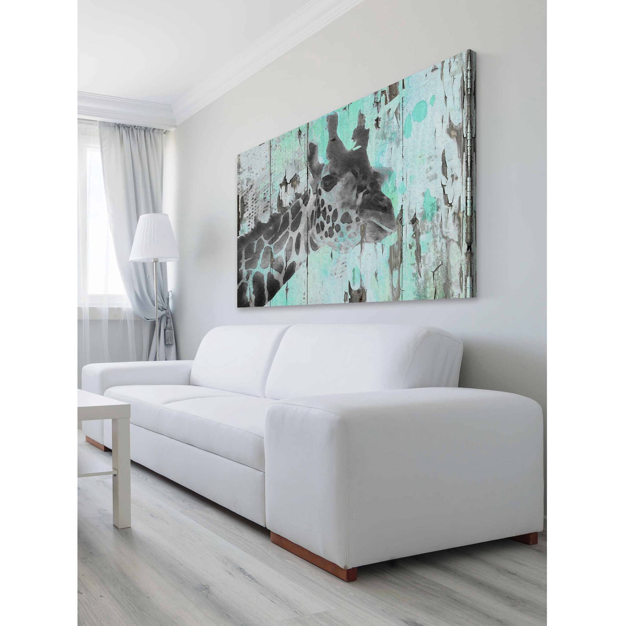 Inquisitive Giraffe Painting Print on Wrapped Canvas