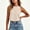 Beige, variant on Women's Solid Ribbed High Neck Crop Tank Top, Sleeveless Slim Fit Y2K Basic Layering Vest Purple M