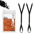 thumbnail image 1 of Hold'Em Premium Shirt Stays Ultra Soft Elastic with Extra Sturdy Strong NO SLIP METAL PIN CLIP - Stirrups, 1 of 4
