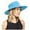 Blue, variant on Ticikt Women's Summer Outdoor Breathable Sun Mountaineering Horsetail Hole Visor Fisherman's Hat,Color:Purple