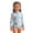 Blue#9527, variant on BOOMNY Toddler Baby Girls One Peice Swimsuits Long Sleeve Rash Guard for Kids Cartoon Graphic Lightweight Summer Vacation Beach Swimwear