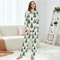 thumbnail image 6 of joogoo Pajamas Set for Women Christmas Tree Pattern Long Sleeve Pjs Loungewear XXL, 6 of 7